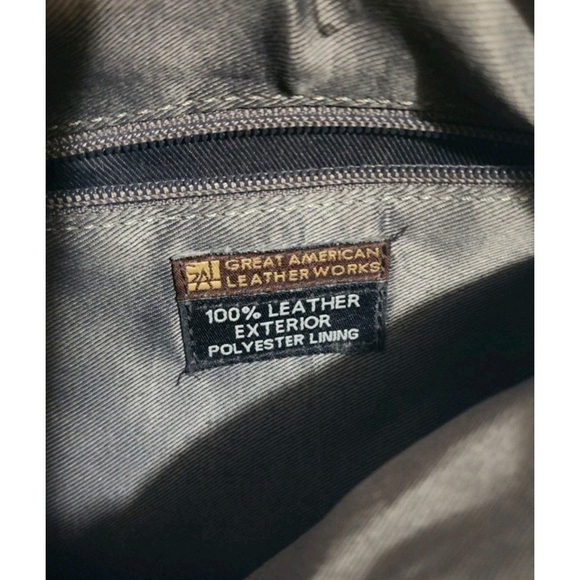 Elegant Gray Leather Satchel - Picture 2 of 7